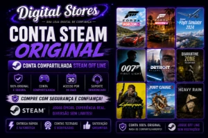 Jogos Steam super conta off line com Forza Horizon 6 inclusa