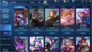 Conta Mobile Legends + de 60 Skins e 51 Heros