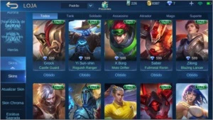Conta Mobile Legends + de 60 Skins e 51 Heros