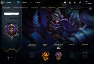 Conta no LoL Lv419 Com Skin, Unranked, Todos os Champs - League of Legends