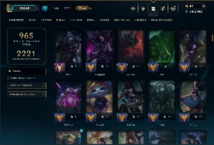 Esmeralda 4 com TODOS os Champs e 309 Skins +14 Miticas - League of Legends LOL