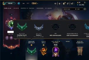 Esmeralda 4 com TODOS os Champs e 309 Skins +14 Miticas - League of Legends LOL