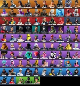 CONTA FORTNITE 55 SKINS FA - FUSÃO E SALVE O MUNDO