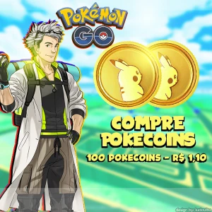 Pokecoins Pokemon Go: 100 - R$1,10