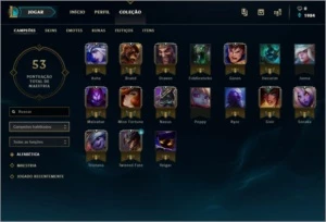 CONTA League of legends LOL lv 26 17champs 13skins +ULTIMATE