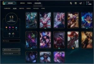 CONTA League of legends LOL lv 26 17champs 13skins +ULTIMATE