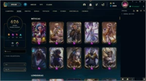 Conta TOP 626 skins Full Champ - League of Legends LOL