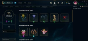 Conta TOP 626 skins Full Champ - League of Legends LOL