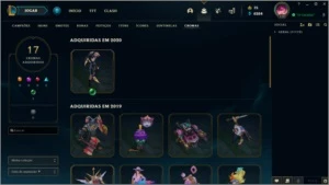 Conta TOP 626 skins Full Champ - League of Legends LOL