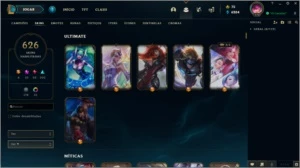 Conta TOP 626 skins Full Champ - League of Legends LOL