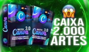 🎨 Caixa 2.000 Artes Editáveis Canva🟢 (Pack De 2025) 🟢 - Outros