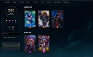 Conta LOL 250 skins - Todos Campeões - League of Legends