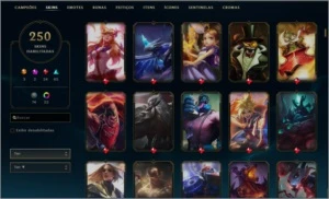 Conta LOL 250 skins - Todos Campeões - League of Legends