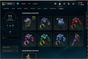 Conta LOL 250 skins - Todos Campeões - League of Legends