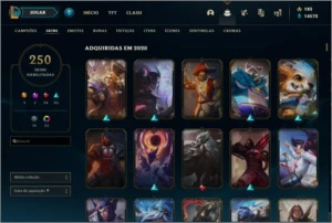 Conta LOL 250 skins - Todos Campeões - League of Legends