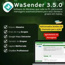 WA Sender 3.5 Para PC + Gerador + Bonus - Outros