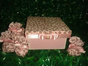 Caixa de Mdf com saches - Artesanato e Personalizados