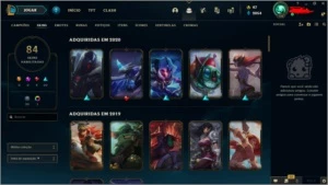 CONTA 84 SKINS - League of Legends LOL