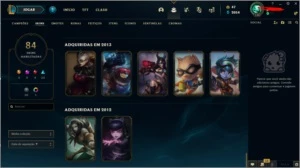 CONTA 84 SKINS - League of Legends LOL
