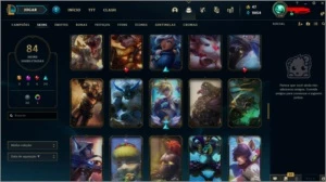 CONTA 84 SKINS - League of Legends LOL