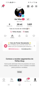 Conta Do Tiktok Com Shop Ativo +28K Seguidores + Lives Ativa - Redes Sociais