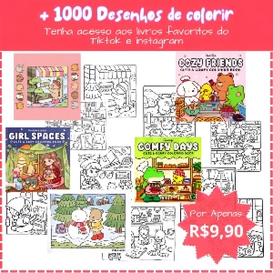 O livro de colorir do momento no TikTok e Instagram!