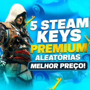 🔑🎁5x Jogos Premium Steam - Chaves (Aleatorias)🎁🔑