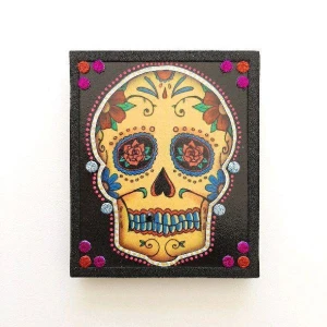 Quadro Caveira Mexicana #8 - Artesanato e Personalizados