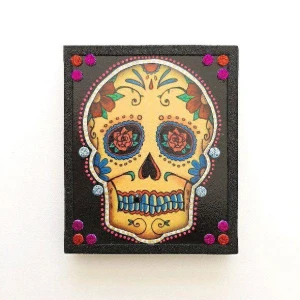 Quadro Caveira Mexicana #8 - Artesanato e Personalizados