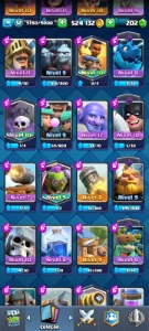 Conta Clash Royale Nível 32 | +524k de Ouro | 5200 Troféus |