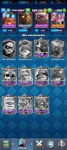 Conta Clash Royale Nível 32 | +524k de Ouro | 5200 Troféus |