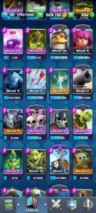 Conta Clash Royale Nível 32 | +524k de Ouro | 5200 Troféus |