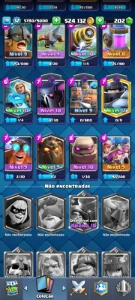 Conta Clash Royale Nível 32 | +524k de Ouro | 5200 Troféus |