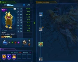 Conta NADMO TOP - Digimon Masters Online