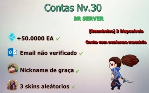 Conta League of Legends Nv.30 LOL