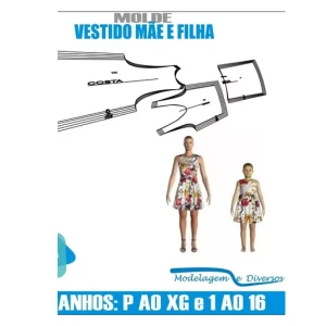 Pack Moldes de Vestidos Mais é filha