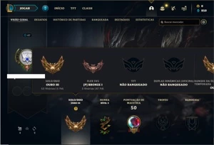Conta Ouro 3 com 38 Champs e 7 Skins + 1 Espolio de skin - League of Legends LOL