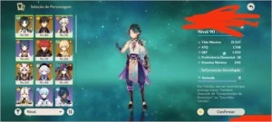 Ar 50 com xiao zhongli itto diluc mona qiqi - Genshin Impact