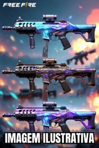 Textura Free Fire (FF) - Armas Evolutivas Ump