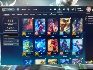Conta league of legends com mais de 1.400 skins LOL