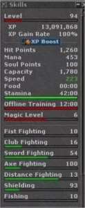 Ed 163 + Ek 108 + Ek 94 + Rp 60 Skill 103 - Tibia