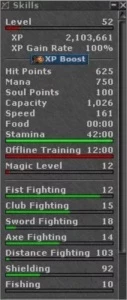 Ed 163 + Ek 108 + Ek 94 + Rp 60 Skill 103 - Tibia