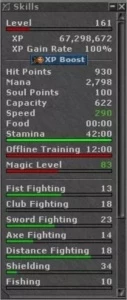 Ed 163 + Ek 108 + Ek 94 + Rp 60 Skill 103 - Tibia