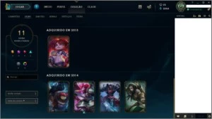 CONTA LOL / ELO PLATINA 2 / 53 CAMPEÕES / 11 SKINS - League of Legends