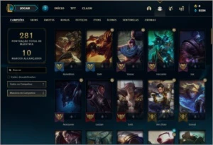 Conta ouro 2 com 22 skins e 76 champs - League of Legends LOL