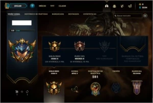 Conta ouro 2 com 22 skins e 76 champs - League of Legends LOL