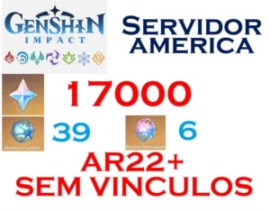 CONTAS REROLL GENSHIN IMPACT  servidor: America