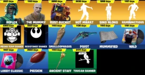 183 Skins,Nvidia, S3 Full, Skins Pns, A Mumia, Trailblazer - Fortnite