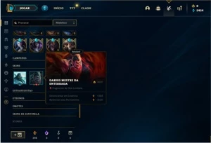 Conta prata 4 com 37 Skins e 77 Champs - League of Legends LOL