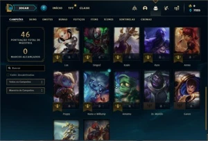 Conta Platina 4 com 27 Champs e 2 Skins + 9 Fragmentos - League of Legends LOL